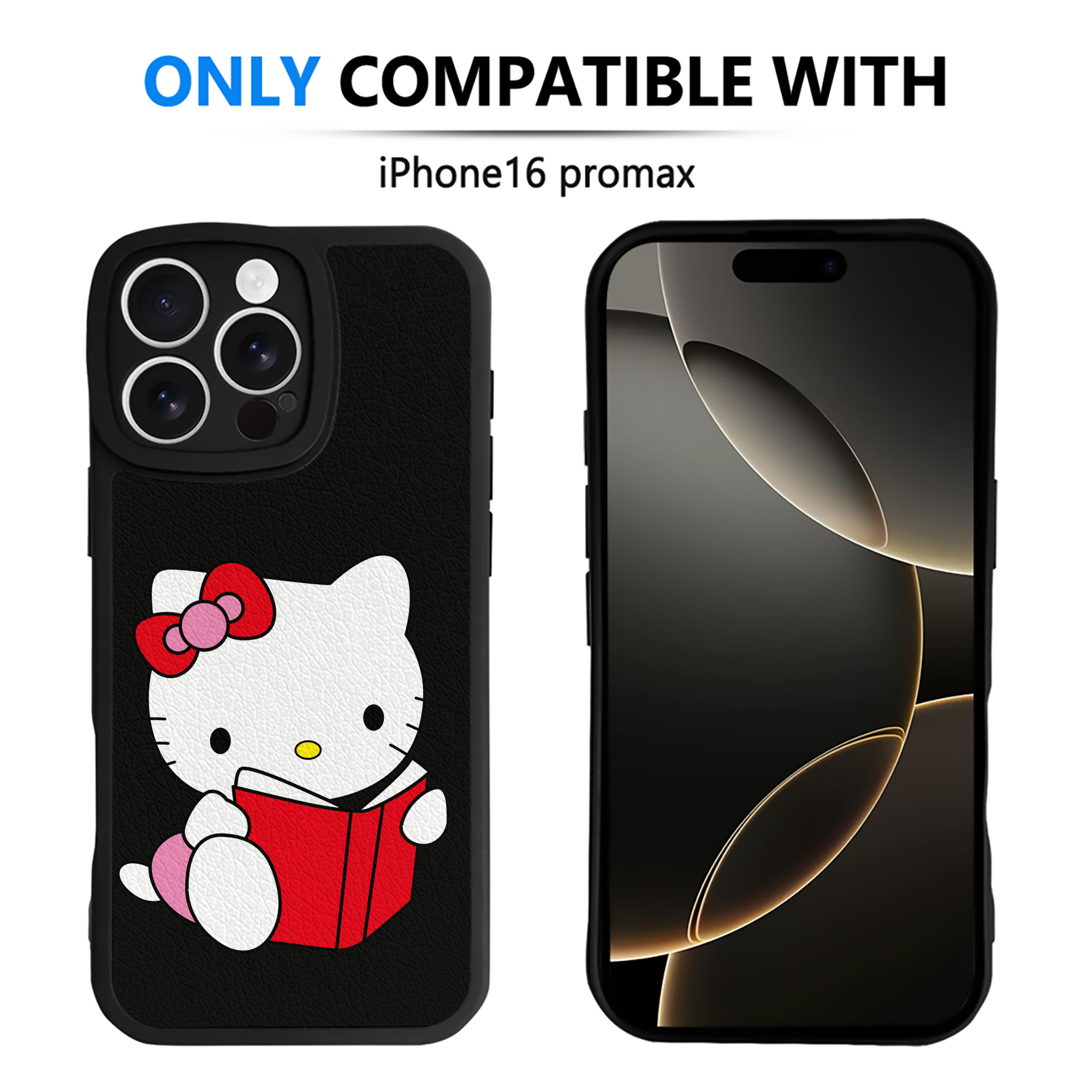 （画像用） Hello Kitty ハローキティ 【iPhone 16シリーズ対応】シリコンスマホケース（レザー調） 材質：シリコン